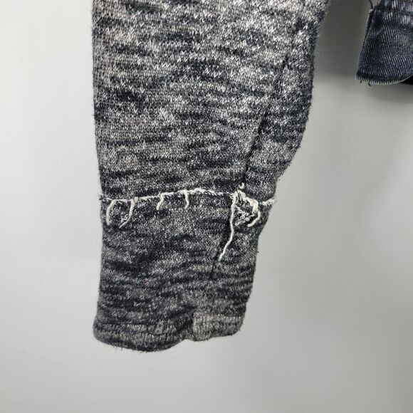 Free People Distresssed Denim Jacket. Dark Blue Wash XS#26 - Picture 8 of 15